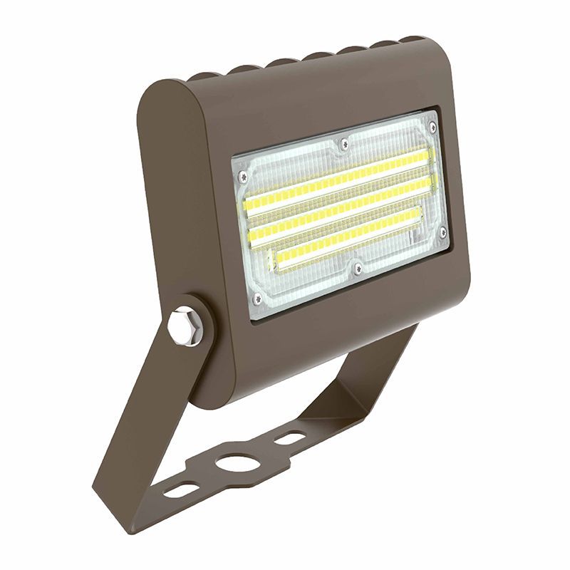 Westgate Flood/Area Light,T 120-277V, Outdoor Lighting, 10W/15W/20W/30W, 130 Lumens/W, 5000K, Bronze 0~10V Dimmable