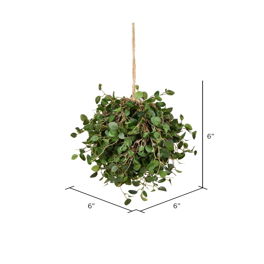 Vickerman 6" Artificial Green Angel Vine kissing ball.