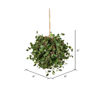 Vickerman 6" Artificial Green Angel Vine kissing ball.