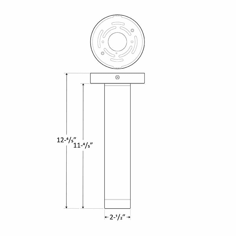 Westgate Large 2" Ceiling Mount Cylinder, 9W, 3/4/5K, TRIAC Dimming, Black, C & F Lenses Incl, Outdoor Lighting, 6W, 450 Lumens, 30K/40K/50K, Black Finish, TRIAC