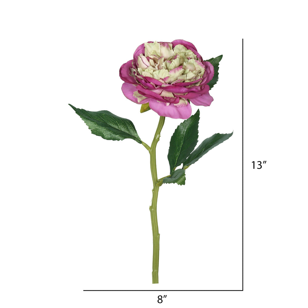 Vickerman 13" Artificial Purple Peony Stem 6 per Bag