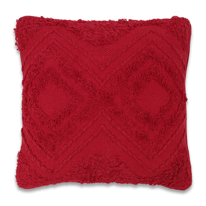 Vickerman 18" x 18" Red Diamond Cotton Pillow