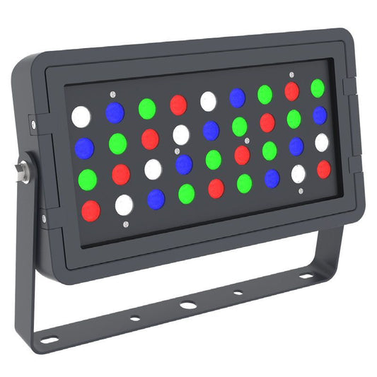 Westgate K 96W RGBW Black Square Flood Light, Outdoor Lighting, 96WRGBW, Black Finish No