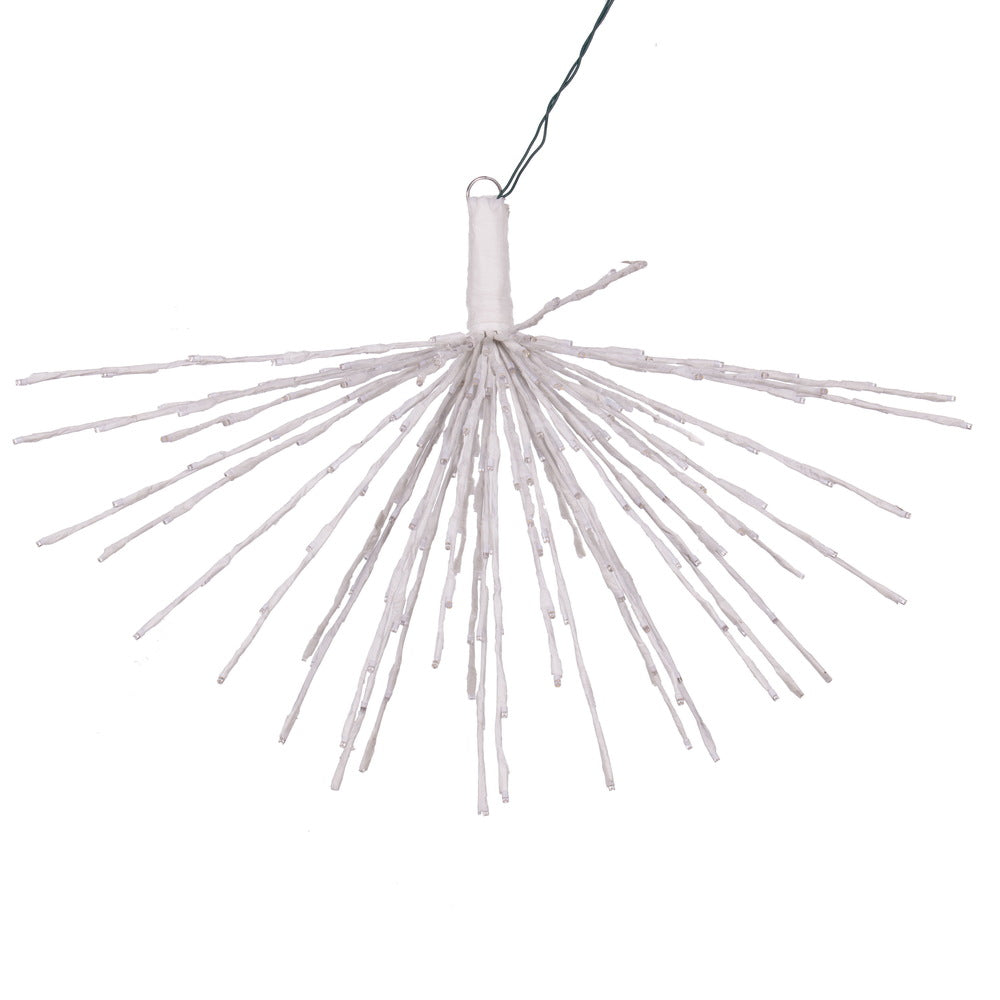 Vickerman 240Lt x 32" White Starburst Warm White 5mm Twinkle LED Lights.