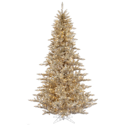 Vickerman 12' Champagne Fir Artificial Christmas Tree Warm White Dura-lit LED Lights