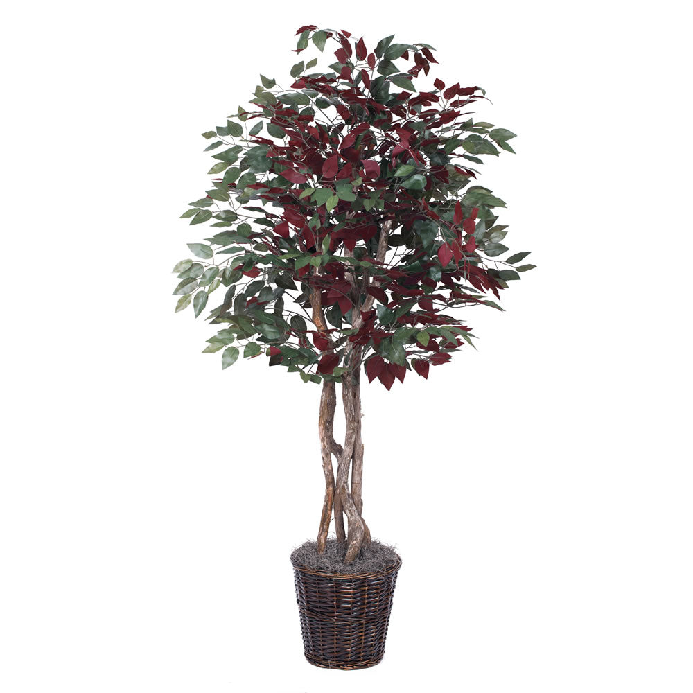 Vickerman 6' Artificial Capensia Executive Rattan Basket.