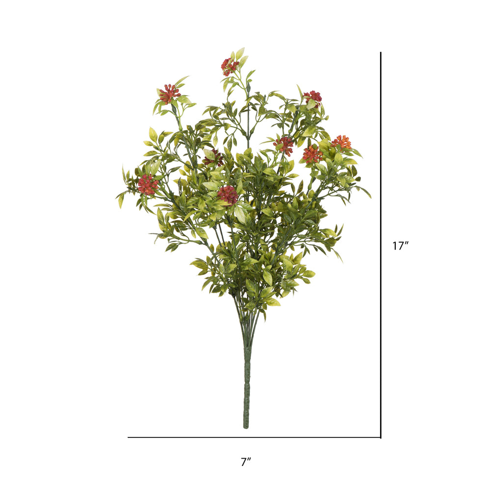 Vickerman 17" Artificial Green Pea Leaf Spray. Includes 2 sprays per pack.