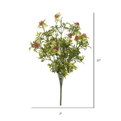 Vickerman 17" Artificial Green Pea Leaf Spray. Includes 2 sprays per pack.