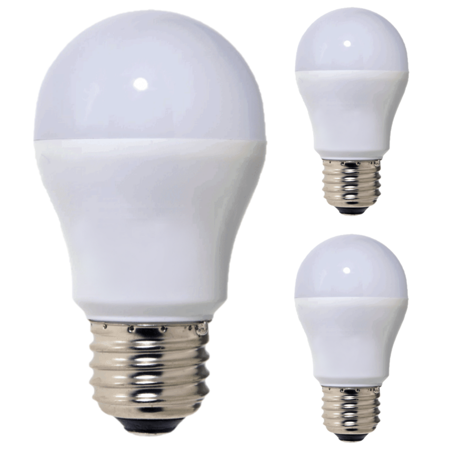 Damar A15 LED Red Light Bulb 5W 170 Lumen E26 Medium Screw Base for Party Decoration Holiday Lighting Small Light Bulb 120V 200° Beam Angle White Finish Turns Red When Lit Pack of 3