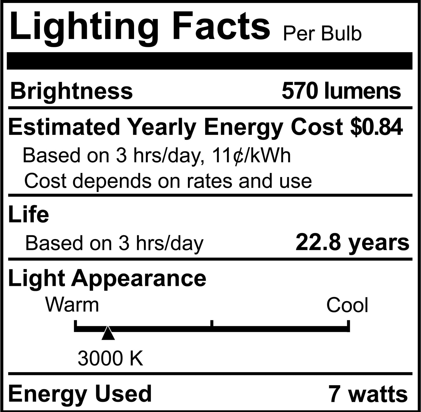 Bulbrite 771088 LED 7 Watt MR16 Light Bulb with a GU5.3 Base - 3000K (Soft White Light) 570 Lumens