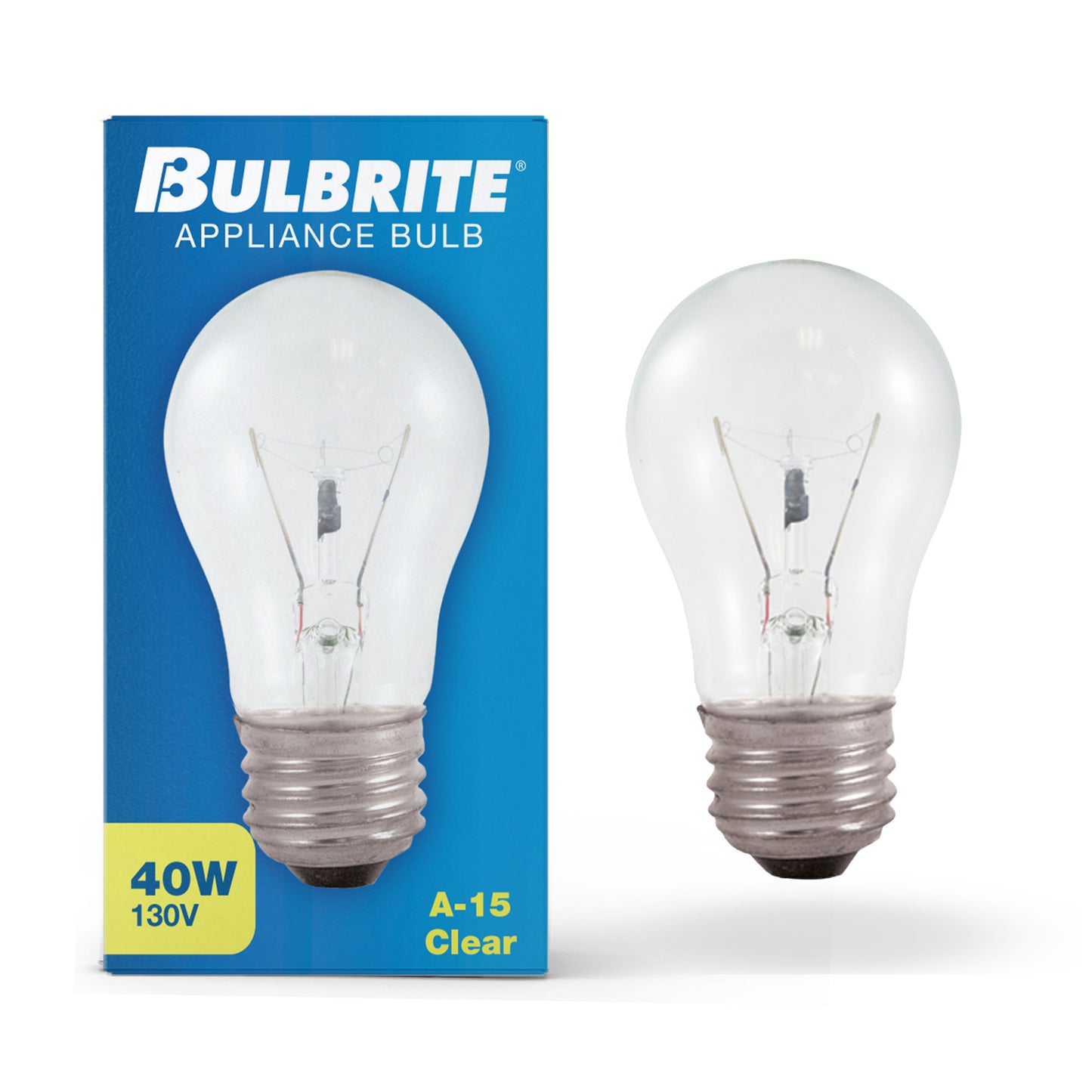 Bulbrite 104140 40W A15 APPLIANCE CLEAR 130V