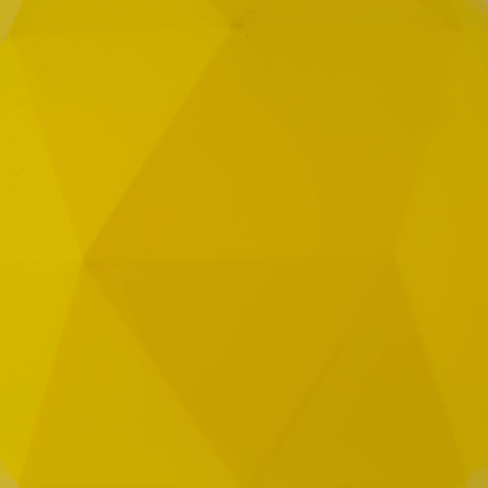 Vickerman 6" Yellow Matte Geometric Ball Ornament 4 per bag