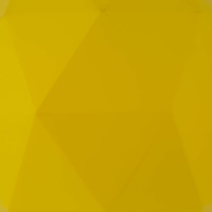 Vickerman 6" Yellow Matte Geometric Ball Ornament 4 per bag