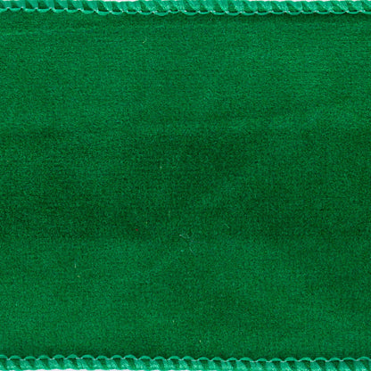 Vickerman 2.5" x 10 Yards Green Faux Suede Ribbon