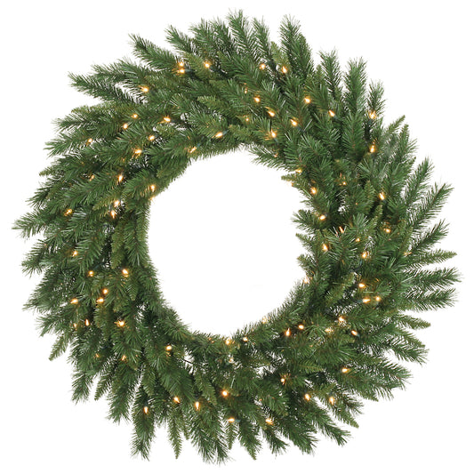 Vickerman 48" Imperial Pine Artificial Christmas Wreath, Warm White LED Mini Lights