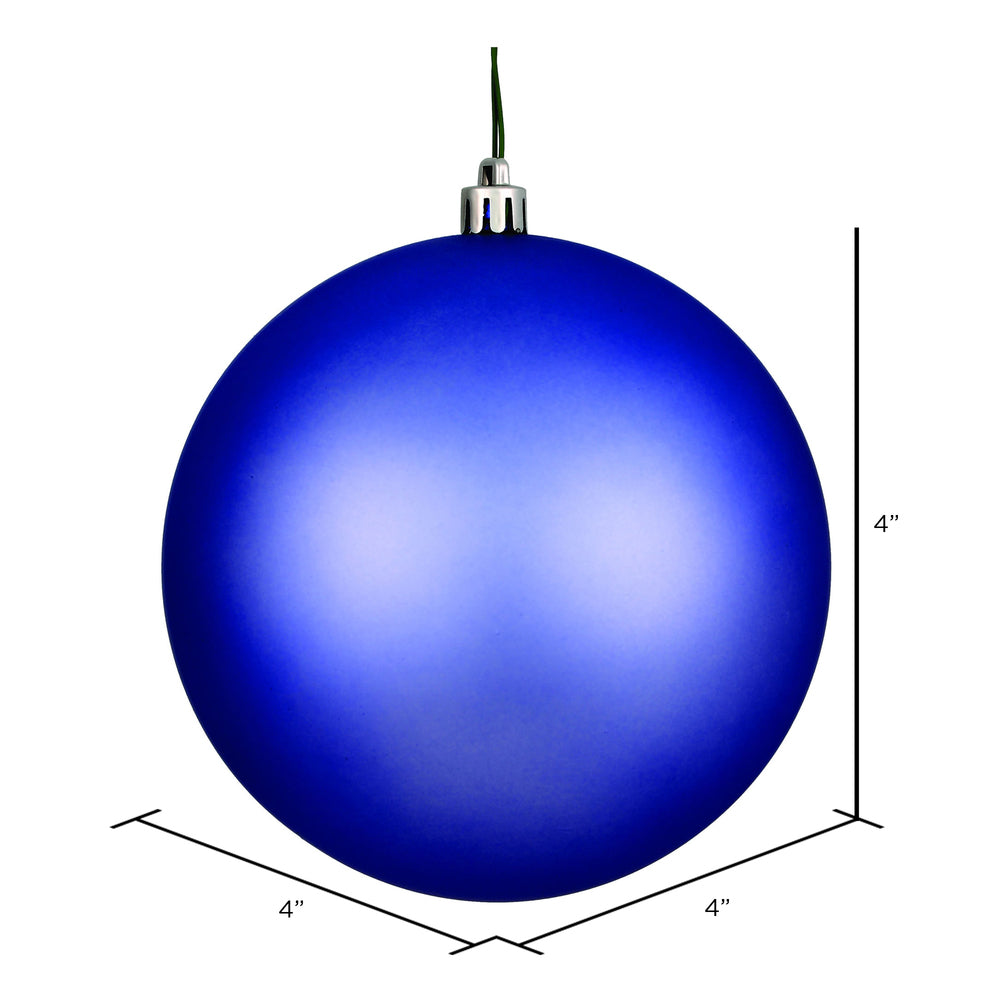 Vickerman 4" Periwinkle Matte Ball Ornament 6 per Bag