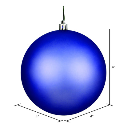 Vickerman 4" Periwinkle Matte Ball Ornament 6 per Bag