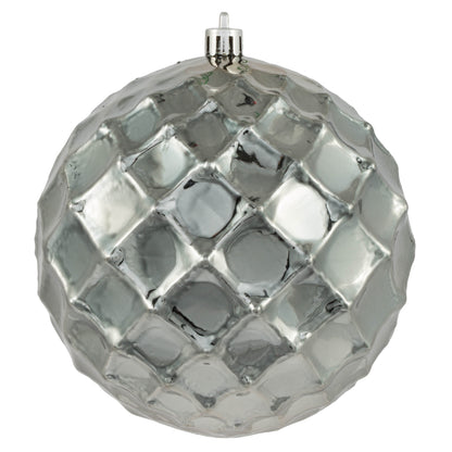 Vickerman 4.75" Limestone Shiny Diamond Bauble 4Bg