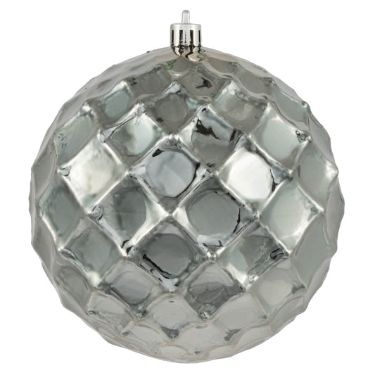 Vickerman 4.75" Limestone Shiny Diamond Bauble 4Bg