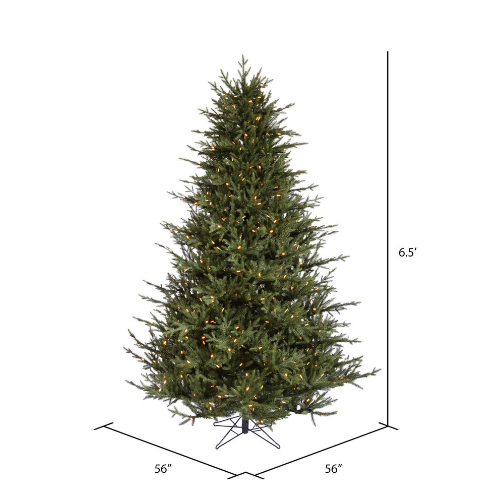 Vickerman 6.5' Itasca Fraser Artificial Christmas Tree with Warm White LED Dura-lit Lights