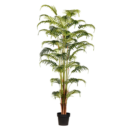 Vickerman 70" Artificial Potted Fern Palm Real Touch Leaves.