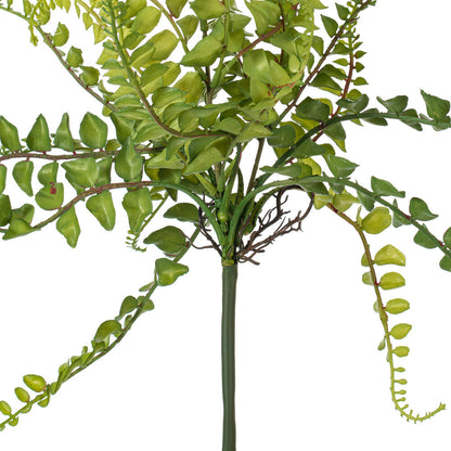 Vickerman 16" Artificial Green Fern Spray. Includes 3 sprays per pack.