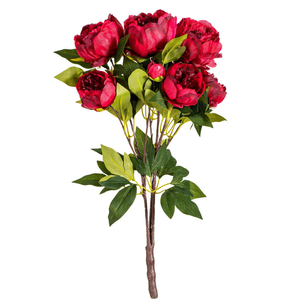Vickerman 23" Artificial Red Peony Bush.