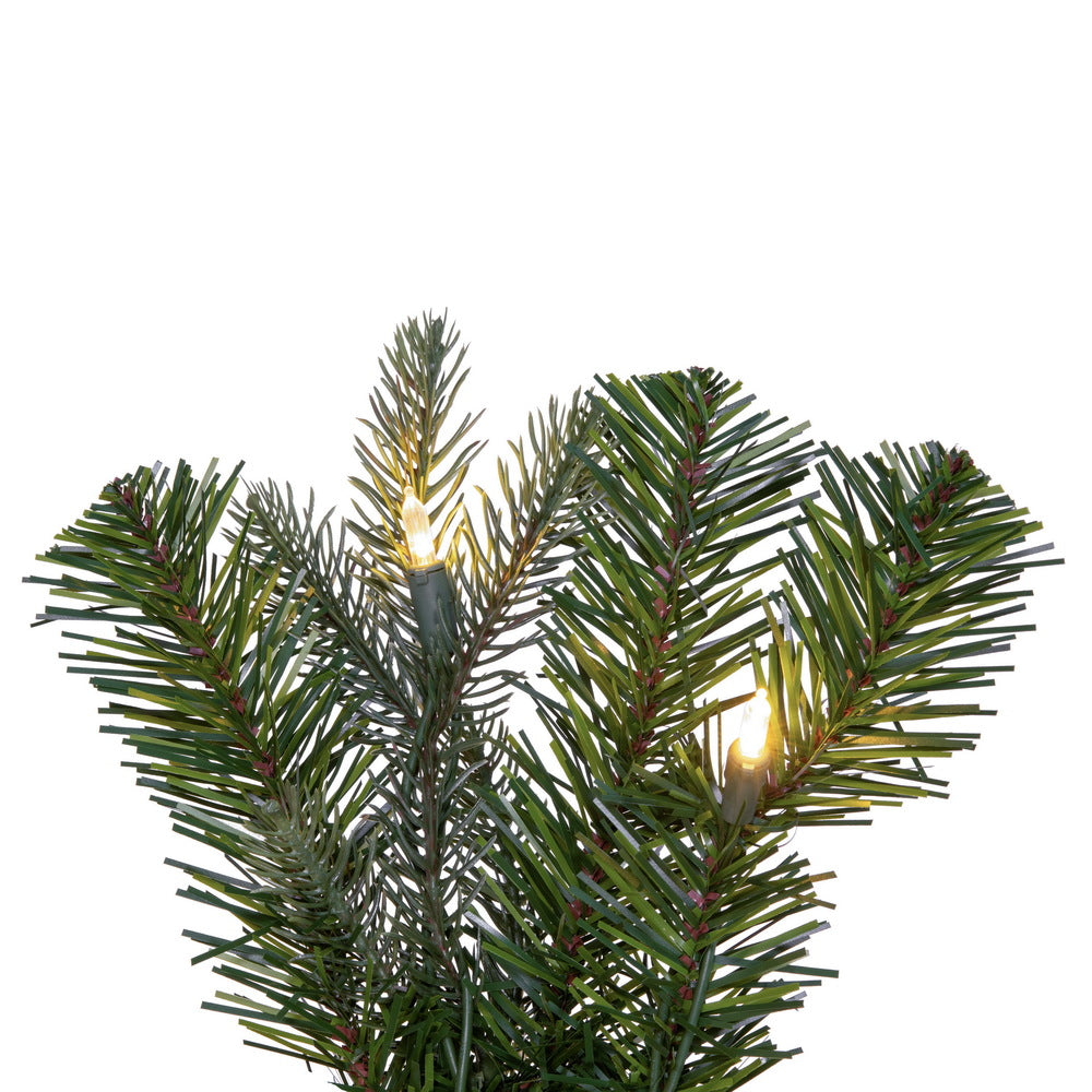 Vickerman 9' x 14" Douglas Fir Artificial Pre-Lit Garland with Dura-Lit® Warm White LED Mini Lights.