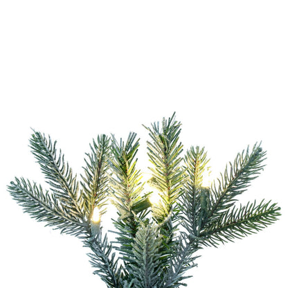 Vickerman 36" Frosted Douglas Fir Artificial Pre-Lit Teardrop with Warm White LED Lights.