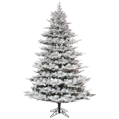 Vickerman 7.5' x 60" Flocked Kiana Artificial Christmas Tree Unlit