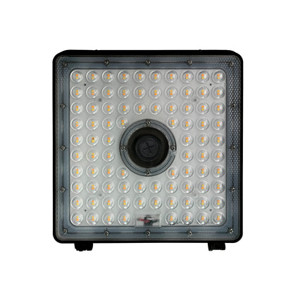 ASD Lighting LED Low-Profile Canopy with Q-base 45W 120-277V 0-10V Dimmable 140Lm/W 3000/4000/5000K with Battery Back-up 8W Black UL DLC Premium