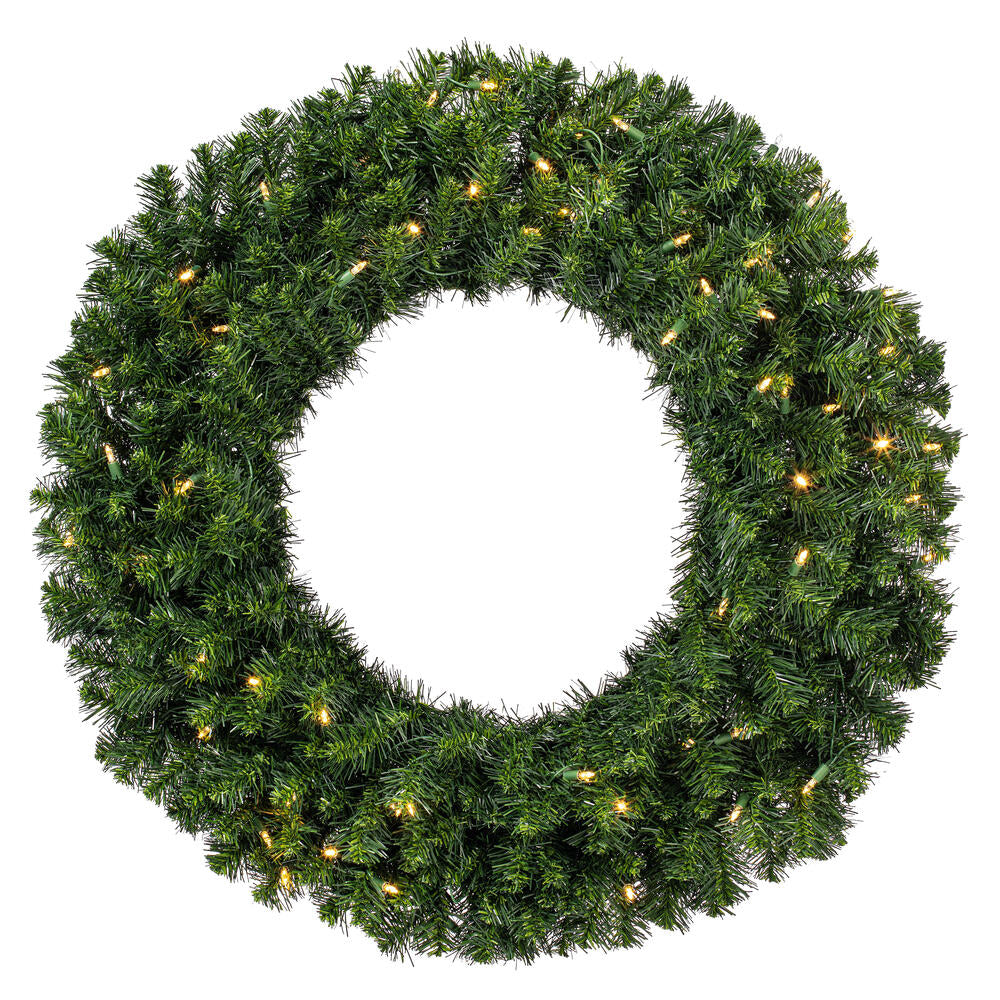 Vickerman 36" Douglas Fir Artificial Christmas Wreath Warm White LED Lights