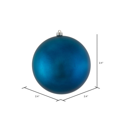 Vickerman 2.4" Sea Blue Matte Ball Ornament 24 per Bag