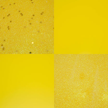 Vickerman 10" Yellow 4-Finish Ball Ornament Assortment 4 per Bag