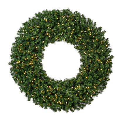 Vickerman 60" Douglas Fir Artificial Christmas Wreath Warm White LED Lights