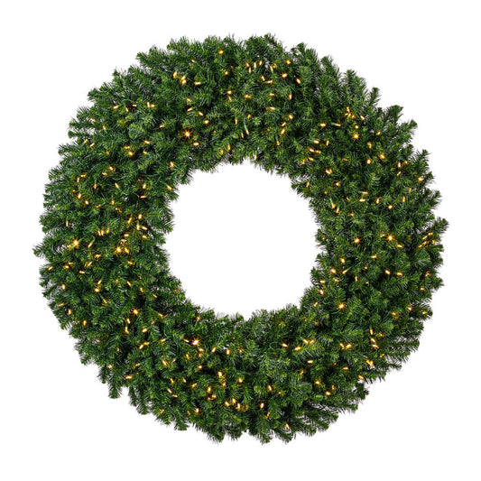 Vickerman 60" Douglas Fir Artificial Christmas Wreath Warm White LED Lights