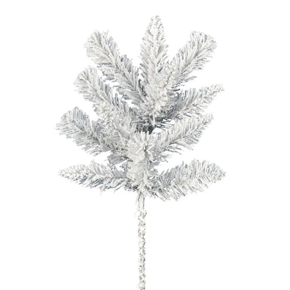 Vickerman 18" Frosted Silver Artificial Christmas Spray. Includes 6 sprays per pack.