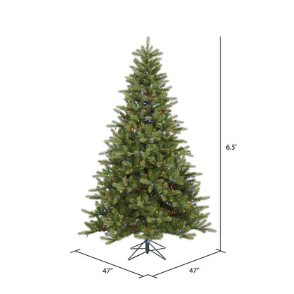 Vickerman 6.5' King Spruce Artificial Christmas Tree with Multi-Colored Dura-Lit® LED Lights