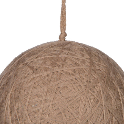 Vickerman 5" Natural Wool String Wrapped Ball Ornament 2 per bag.