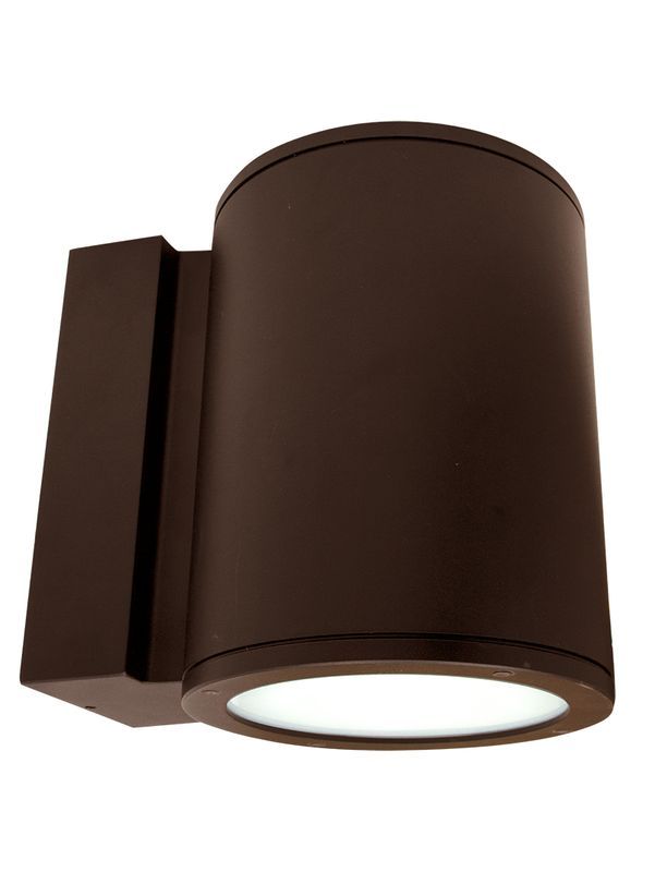 Westgate 8In Wall Cyl. Up/Down Light 40W 30K/40K/50K 0-10V - Bronze, Outdoor Lighting, 40W, 3200 Lumens, 3000K/4000K/5000K, Bronze Finish, 0~10V Dimmable