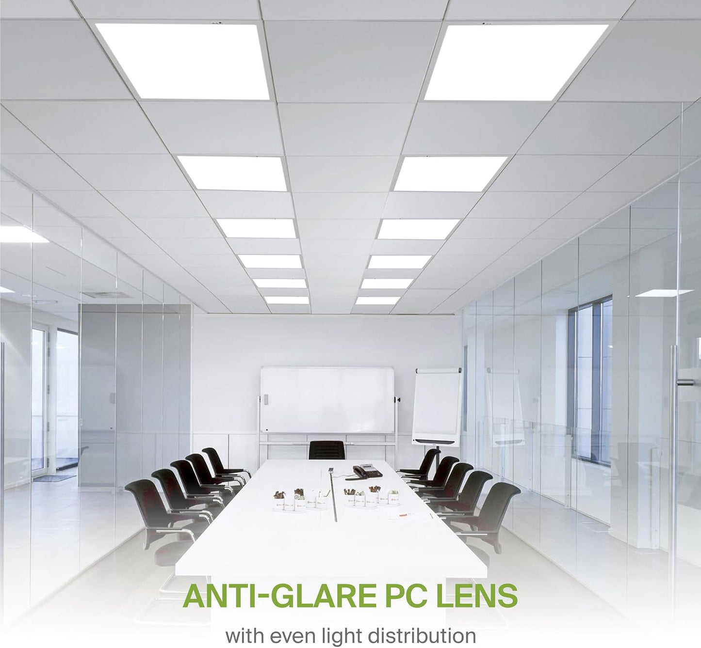 ASD Lighting LED Back-Lit Panel 2x2 with Q-base 20/25/30W 120-277V 0-10V Dimmable 3500/4000/5000K with Battery Back-up 8W UL DLC Premium