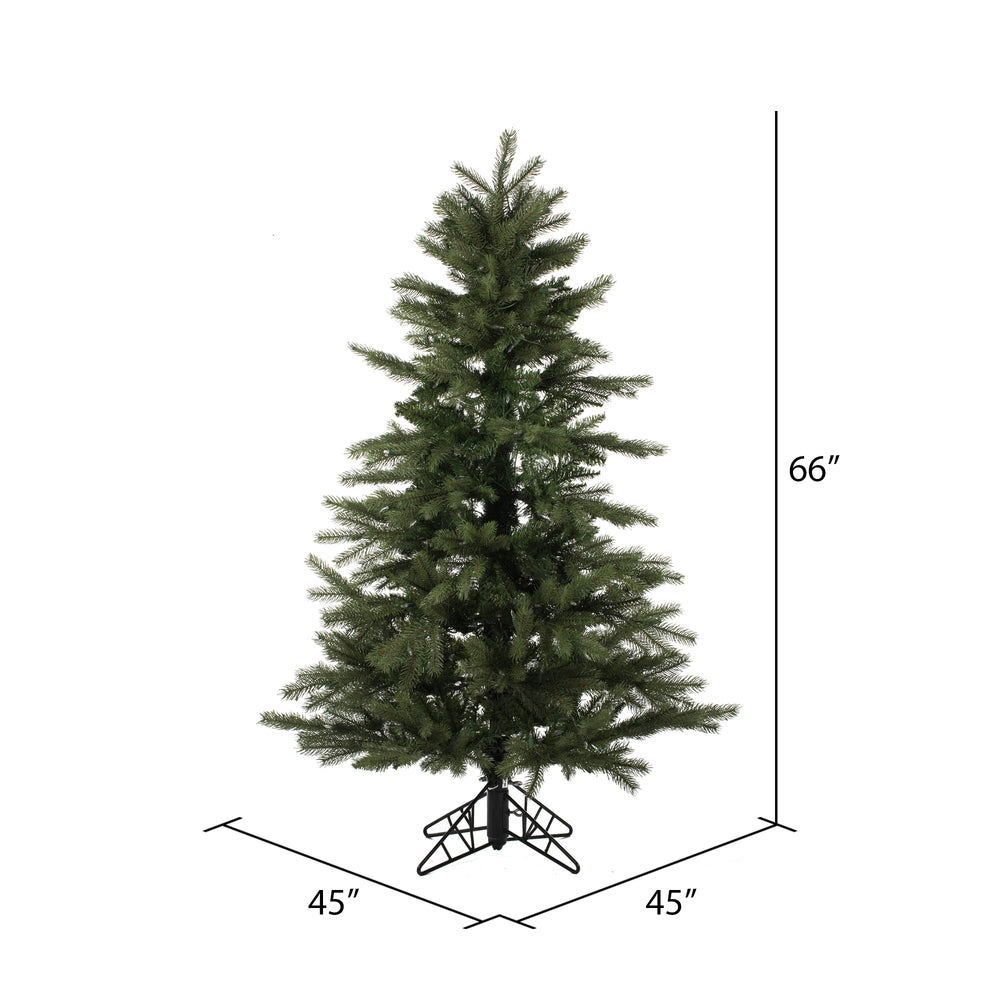 Vickerman 5.5' x 45" Balsam Spruce Artificial Christmas Tree Clear Dura-lit Lights