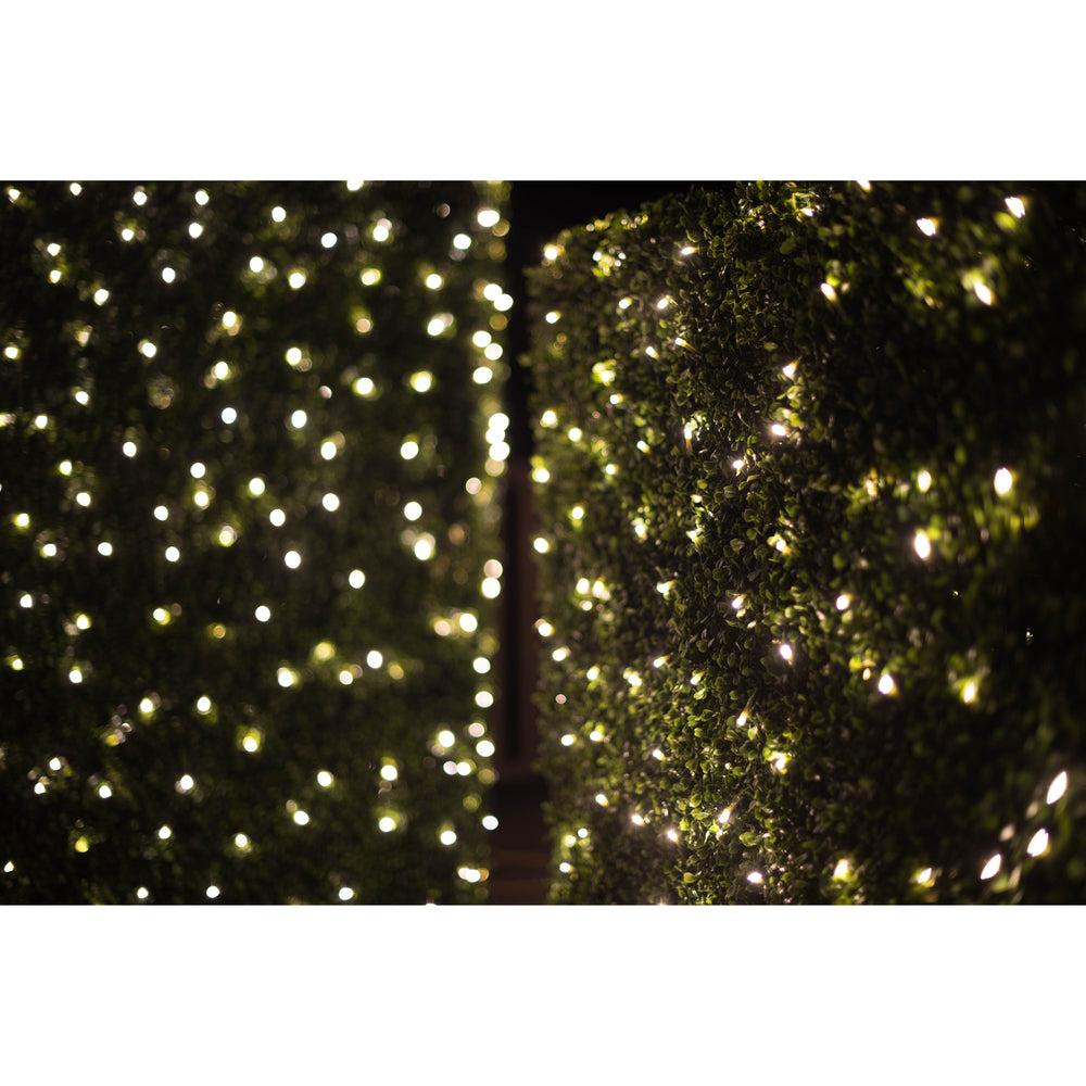 Vickerman 72"x16"x48" Artificial Boxwood Hedge With 700 Warm White LED Lghts.
