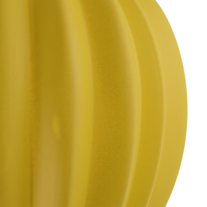 Vickerman 6.3" x 3.5"  Yellow Matte Lantern Ornament with drilled and wired caps. Comes 4/bag.