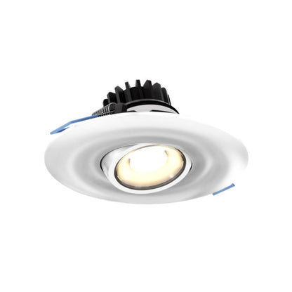 Dals Lighting 3"-4" Round Scope Gimbal Recessed Light - 5CCT Selectable - 120V,120|277|347V