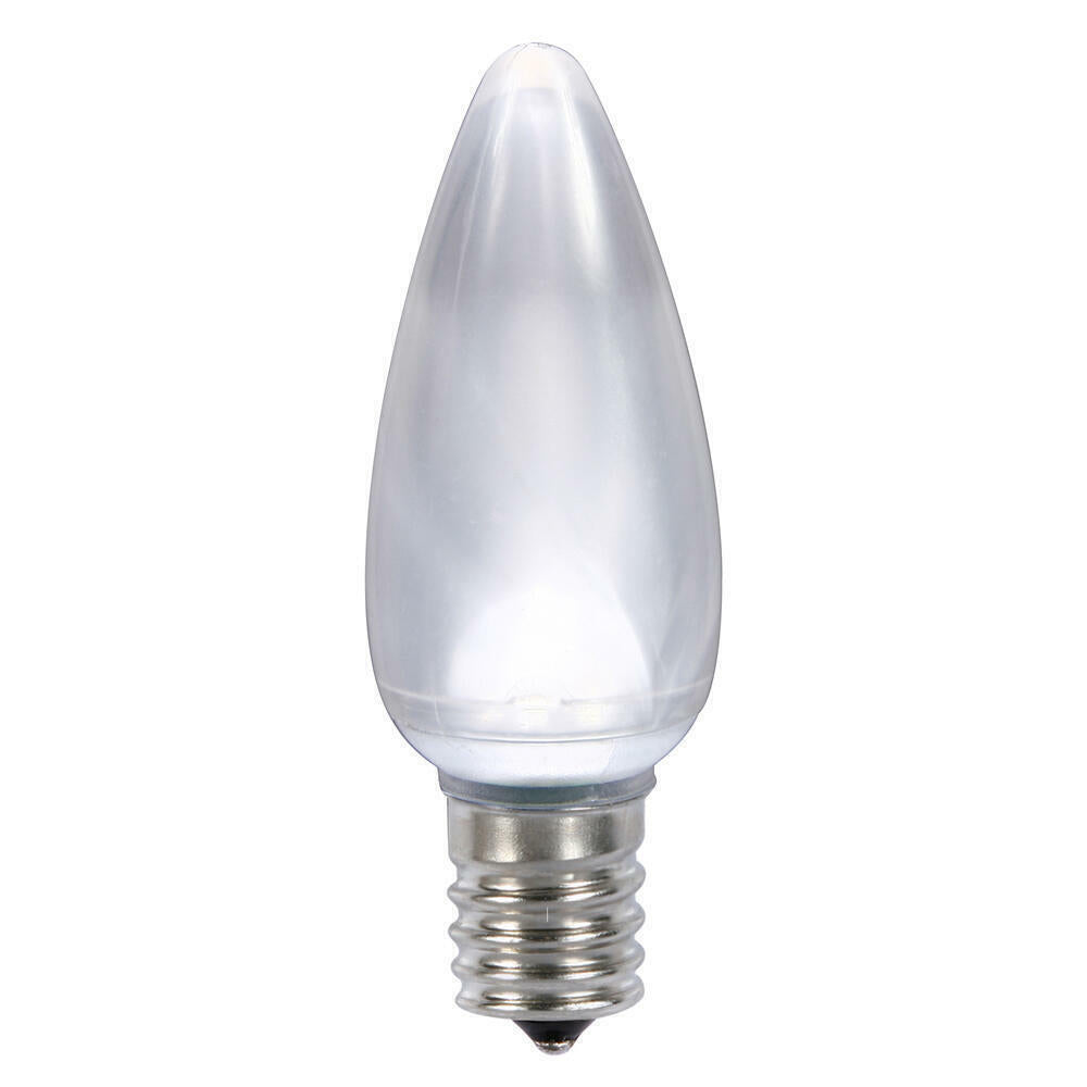 Vickerman C9 Satin LED Cool White Bulb with Nickel Base  130V .45 watts 5 diodes 25Pcs/Poly bag UL and CSA Approved package of 25