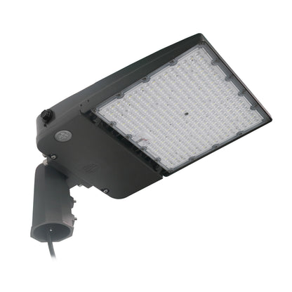 ASD Lighting LED Area Light 150W 120-277V 0-10V Dimmable 150Lm/W 5000K with Photocell with Slip Fitter Bracket Bronze UL DLC Premium