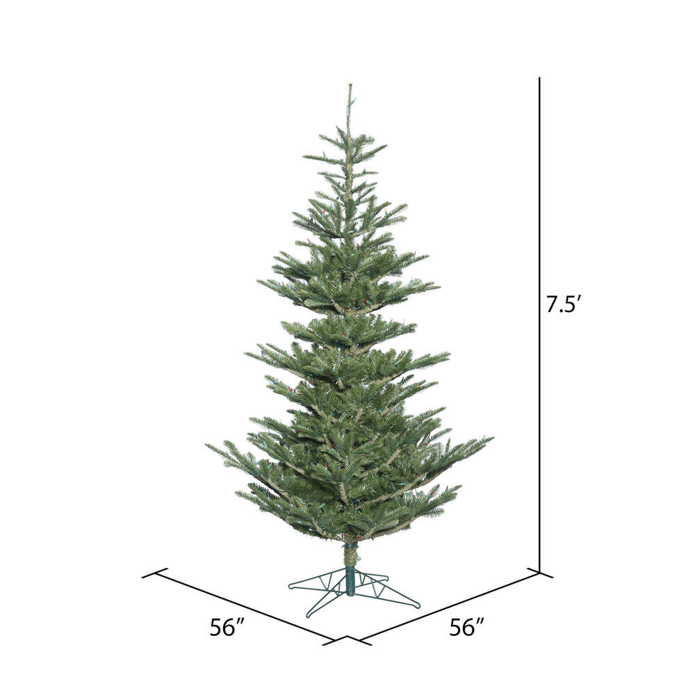 Vickerman 7.5' x 56" Alberta Spruce Artificial Christmas Tree Unlit