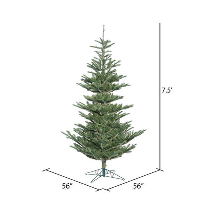 Vickerman 7.5' x 56" Alberta Spruce Artificial Christmas Tree Unlit