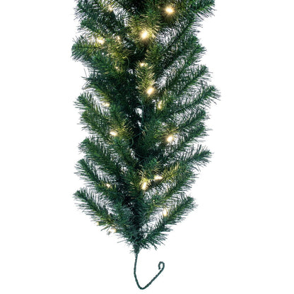 Vickerman 9' Douglas Fir Artificial Christmas Garland Warm White LED Lights